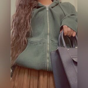 Brandy Melville hunter green Christie🌲 hoodie ONE SIZE